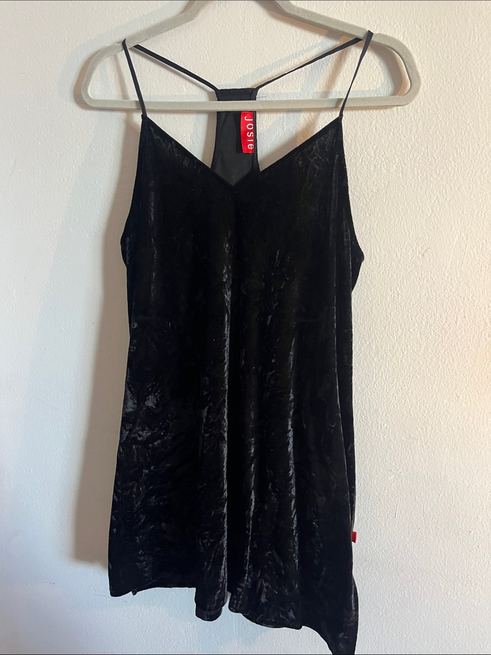 Josie w/ Natori Black Velvet Slip Dress